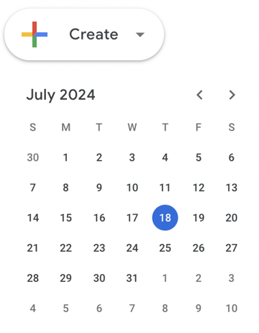 Google Calendar New Meeting