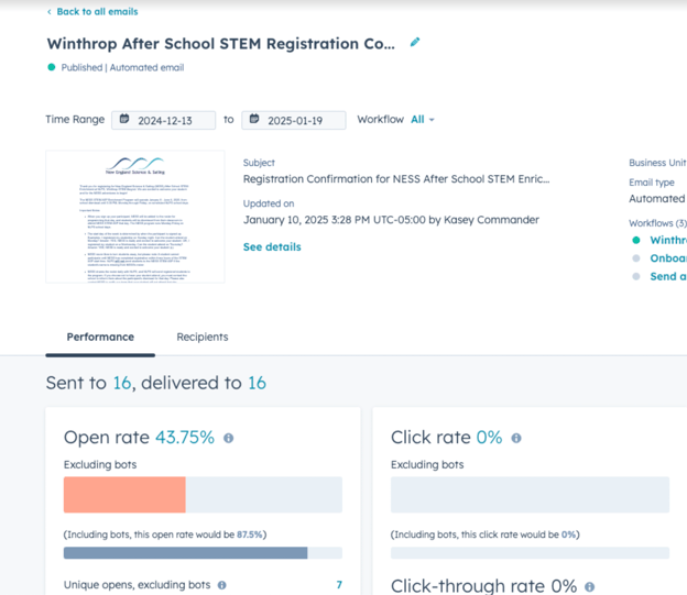 HubSpot Automated Emails 