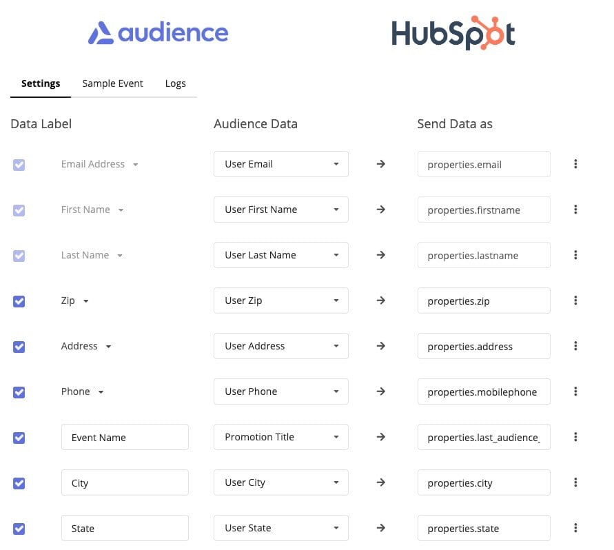 audience-hubspot